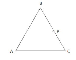 Abc Is A Triangle And P Is Any Point On If Overline Class 10 Maths Cbse