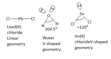 Which molecule has V-shape? This question has multiple correct