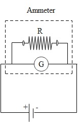 A galvanometer in series with a high resistance is called(A). An ...