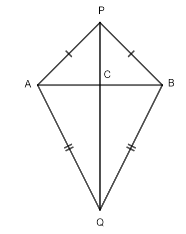 AB is a line segment. P and Q are points on opposite sides of AB such ...