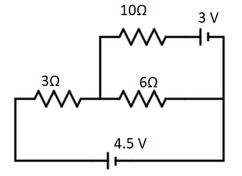 The current through the 10 $\\Omega$ resistor shown in figure is\n \n ...