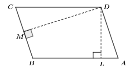 In The Given Figure, ABCD Is A Parallelogram. DL AB And DM BC. If AB ...