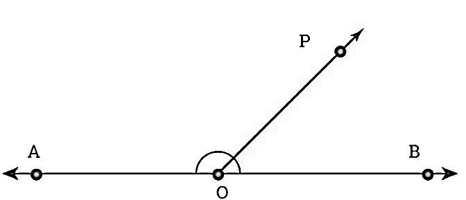 In the figure, write all pairs of adjacent angles and all the linear ...