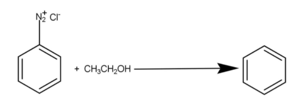 Write the structure of the main products when benzene diazonium ...