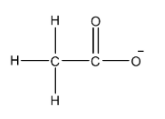 Acetate ion have:(A) Two carbon, oxygen double bond(B) Two carbon ...