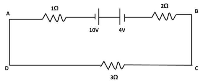 The Potential Drop Across 4v Battery In The Following Class 12 Physics 