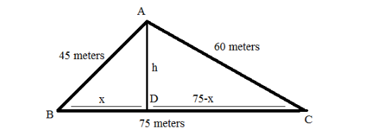 The sides of a triangular field are in the ratio 5:3:4 and its ...