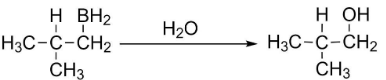 Write chemical reaction of isobutylene which undergoes anti-Markovnikov ...