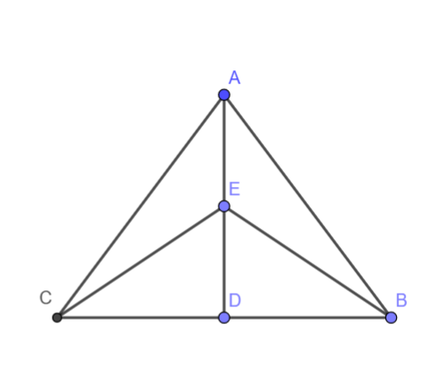 ABC is a triangle and AD is the median of the triangle. E is any point ...