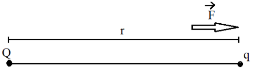 Write the expression for electric intensity at a point due to a point ...