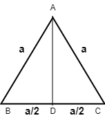 How do you calculate the height of an equilateral triangle?