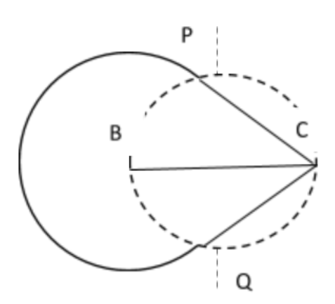 Draw a circle of radius 5cm from a point 5 cm away class 10 maths CBSE