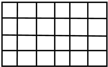 Number of rectangles in figure shown which are not squares are is