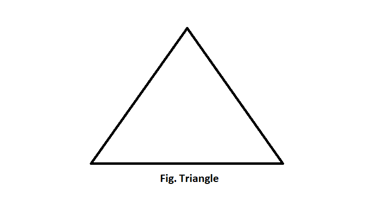 What is the difference between a triangle and a triangular region