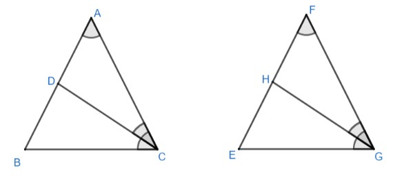 In given figures if CD and GH (D and H lie on AB and FE) are ...