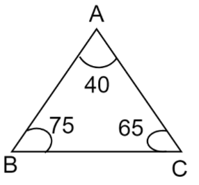 ______ triangle has all angles less than 90 degrees.A. obtuseB. acuteC.  isoscelesD. right angled