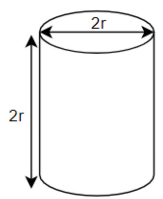 From a wooden cylindrical block, whose diameter is equal to its height ...