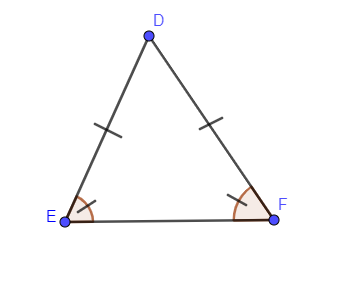 What is the difference between an equilateral and an isosceles triangle?