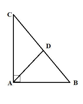 In $\\Delta ABC$, if $\\angle A = {90^ \\circ }$ and $AD \\bot BC ...