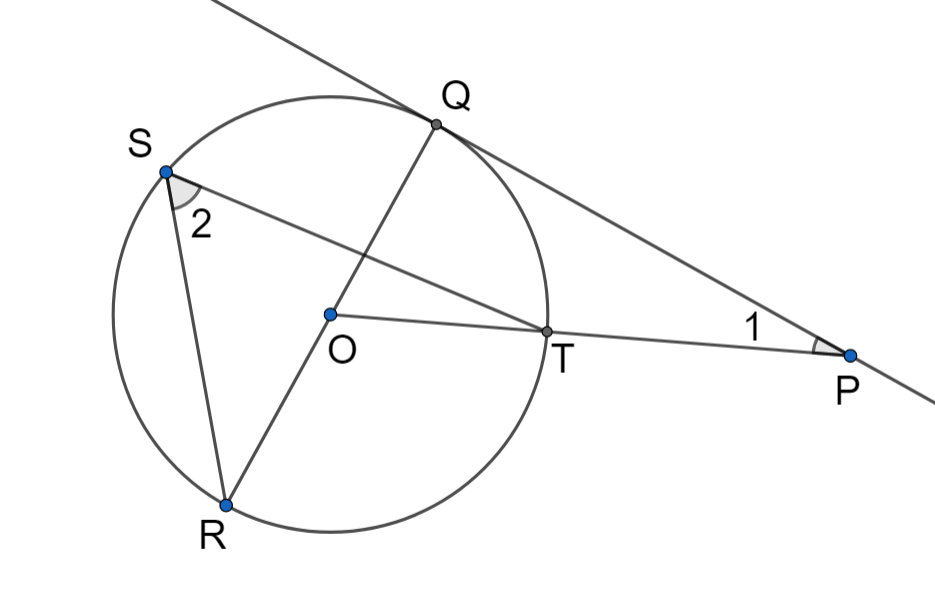 In the given figure PQ is a tangent from an external class 10 maths CBSE