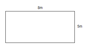 A room is 8m long and 5m broad. Find the cost of covering the floor of ...