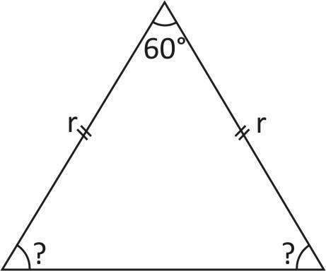 If a regular hexagon is inscribed in a circle of radius $r,$ what its ...