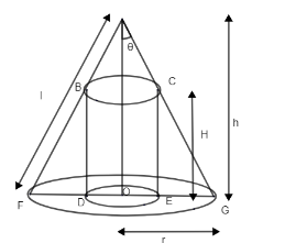 A given right circular cone has a volume p and the largest right ...