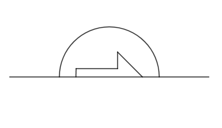 Draw a real-life object that has only a horizontal line of symmetry.