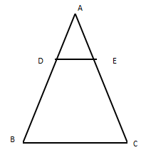 In triangle ABC, D is a point in side AB such that AB=4AD and E is a ...