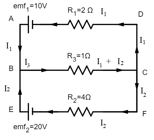 The value of current through $2\\Omega $ resistor in the circuit is\n ...