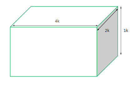 The surface area of a cuboid is $1372c{m^2}$. If its dimensions are in ...