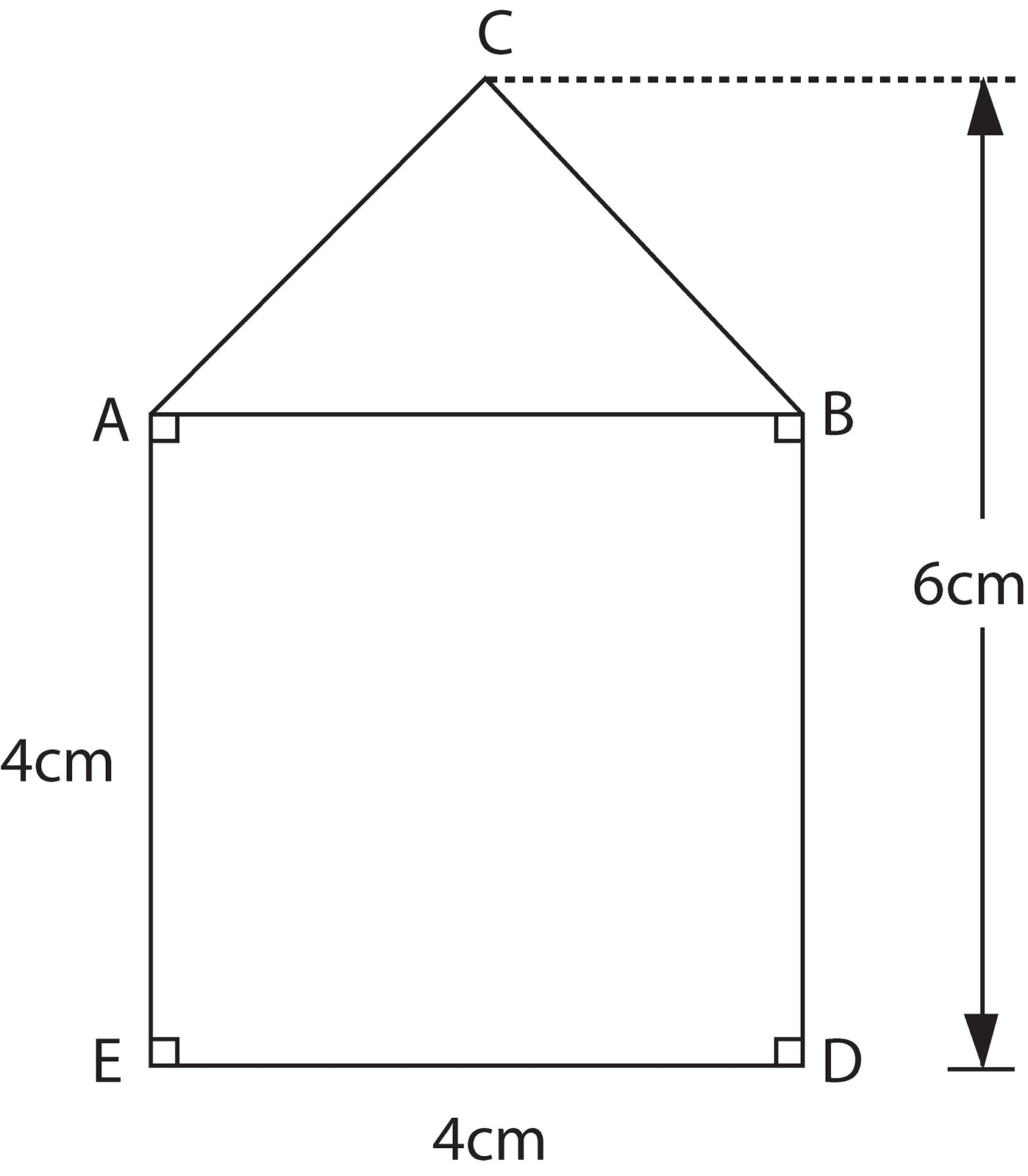 find the area enclosed by each of the following figure class 8