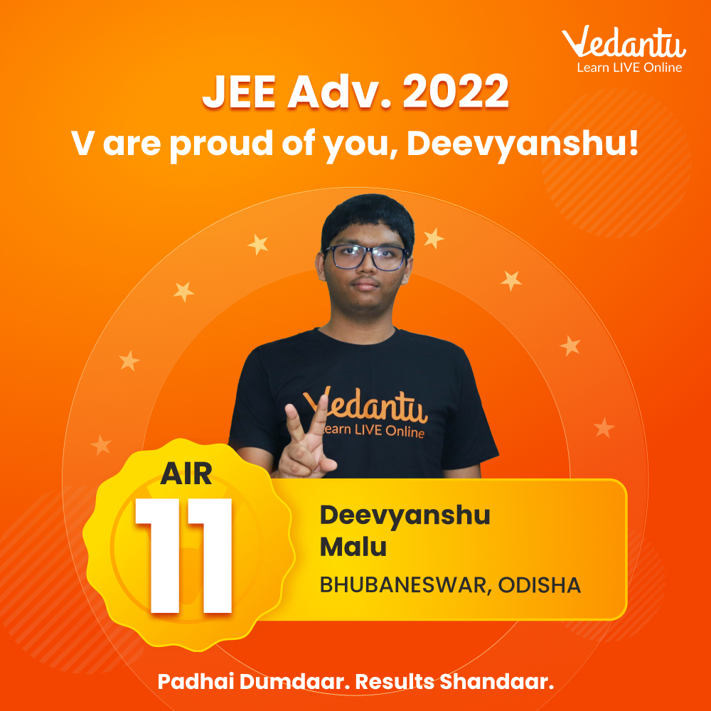 Click To Know How Vedantu Helped Deevyanshu To GET AIR 11 In JEE ...