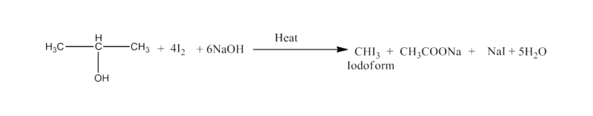 Isopropyl alcohol to Iodoform