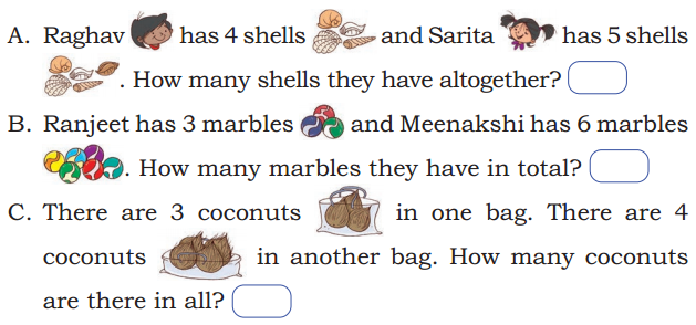 fill the blanks by reading the story of How Many? Maths