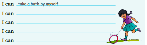Write five things you can do by yourself