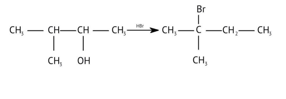 the removal of a water molecule