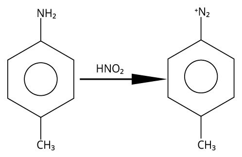 Reaction of 4-methylaniline