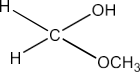 The methyl hemiacetal of formaldehyde