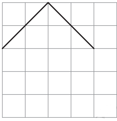 Complete the shape area is less than 2 square cm