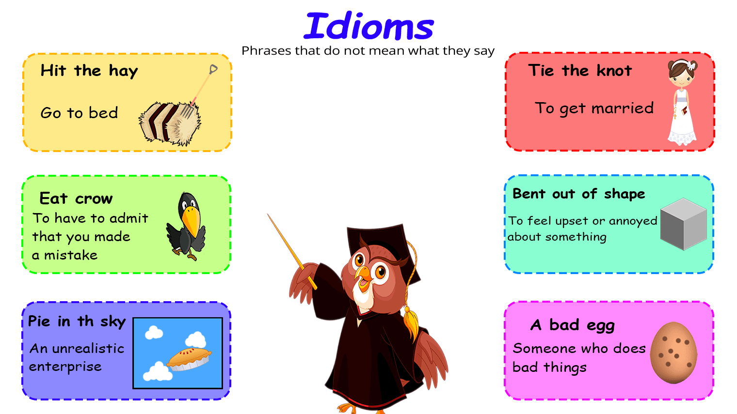 Idioms For Kids Examples