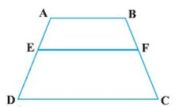 ABCD is a trapezium in which ${\text{AB}}||{\text{DCE}}$