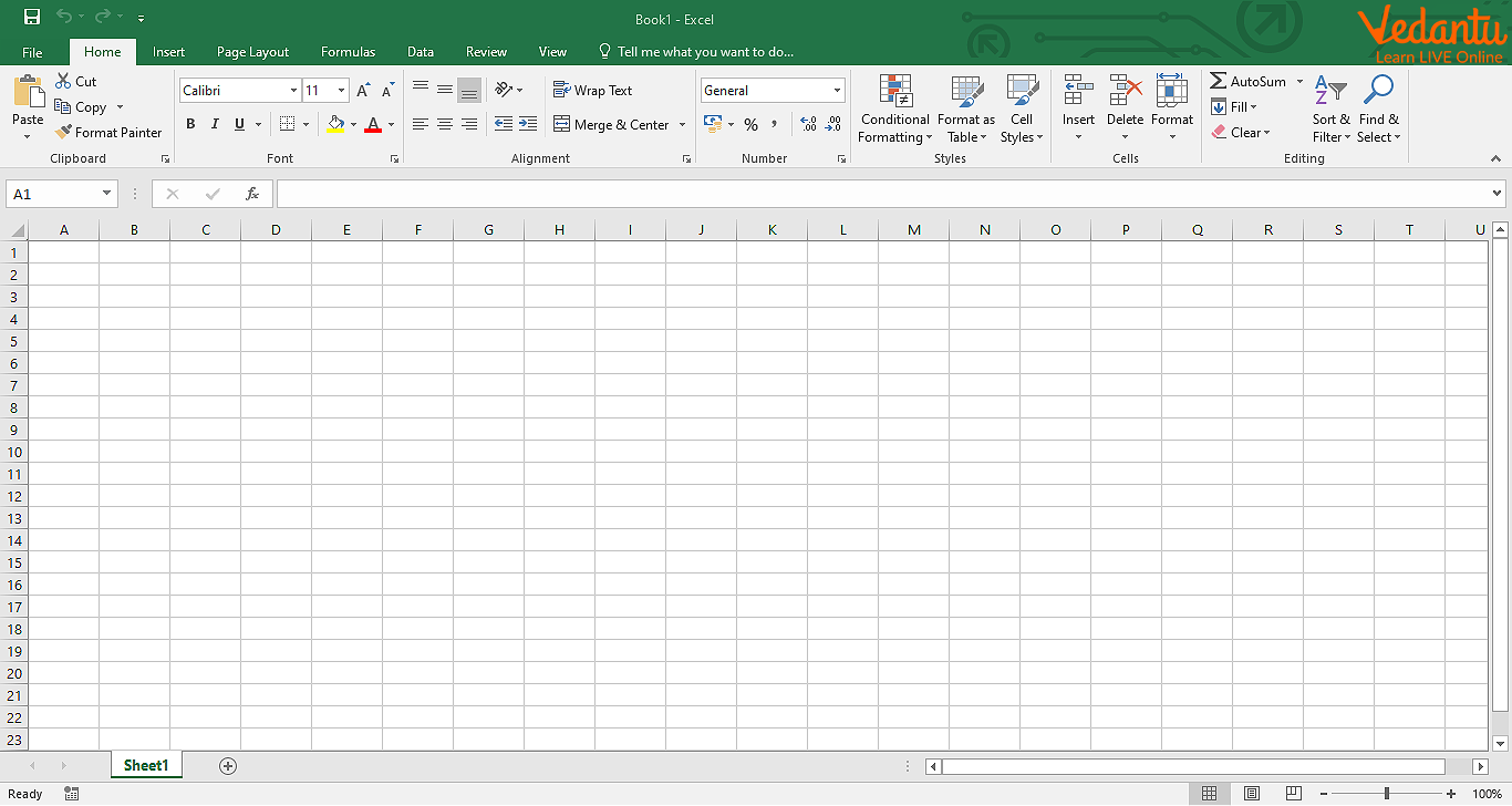 MS Excel Spreadsheet