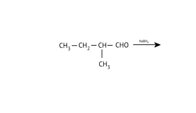 oxidation reaction takes place. The aldehyde gets converted to the alcohol product.