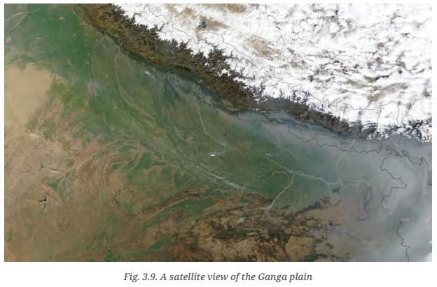 Satellite View of the Ganga Plain