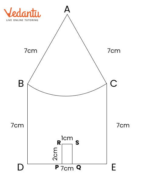 drawing of the house, with all lines