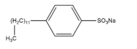 Structure of sodium dodecylbenzenesulfonate