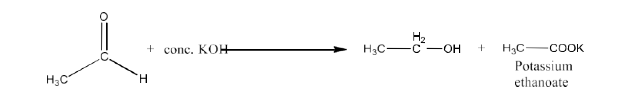 potassium benzoate and then benzoic acid