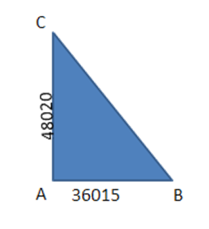 $ \text{DF}||\text{BC} $ and $ \text{AD}=1~\text{cm},\text{BD}=2~\text{m}. $