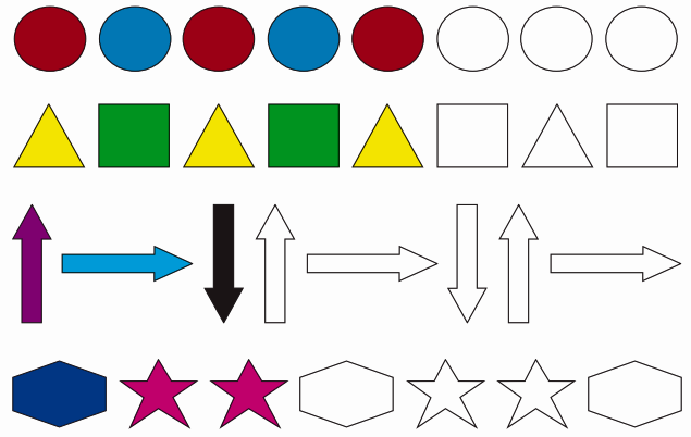 extend the pattern by colouring